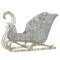 National Tree Company Pre-Lit Silver Santa Sleigh, Cool White LED Lights, 48 inch, Indoor or Outdoor Use.